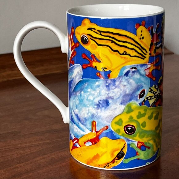 Dunoon "Caribbean" Frog Mug Jane Brookshaw Scotland Vintage Stoneware Coffee Cup - Picture 2 of 10